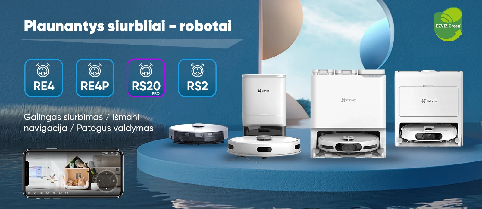 Ezviz siurbliai robotai